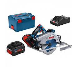 Циркулярна пила Bosch GKS 18V-68 GC дискова акумуляторна ручна з диском та акумулятором, фото 2
