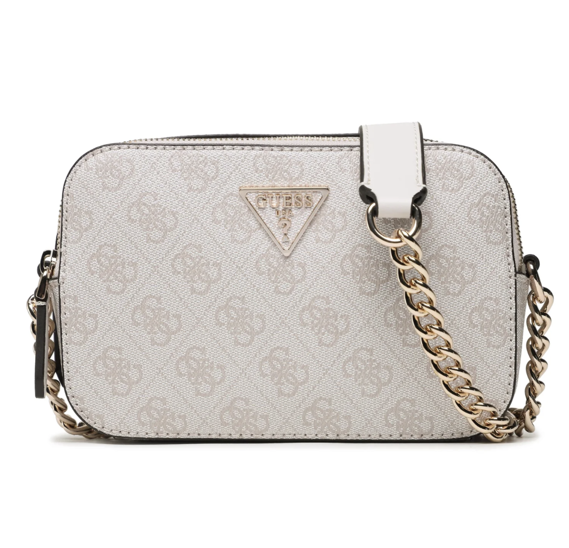 Сумка жіноча крос-боді Guess Noelle Бежевий. (R0329)