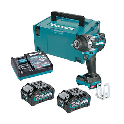 Ударний гайковерт Makita TW007GM201 акумуляторний для шиномонтажу із зарядкою та 2 акумулятори, фото 1