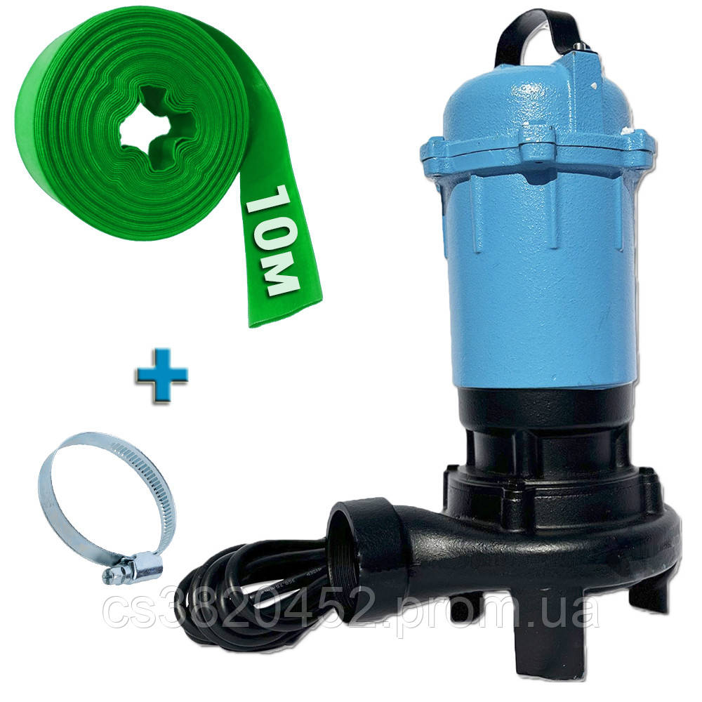 Дренажний фекальний каналізаційний занурювальний насос EXPERT PUMP WQDC 15-12-2 з ножем (ріжучим механізмом), фото 1