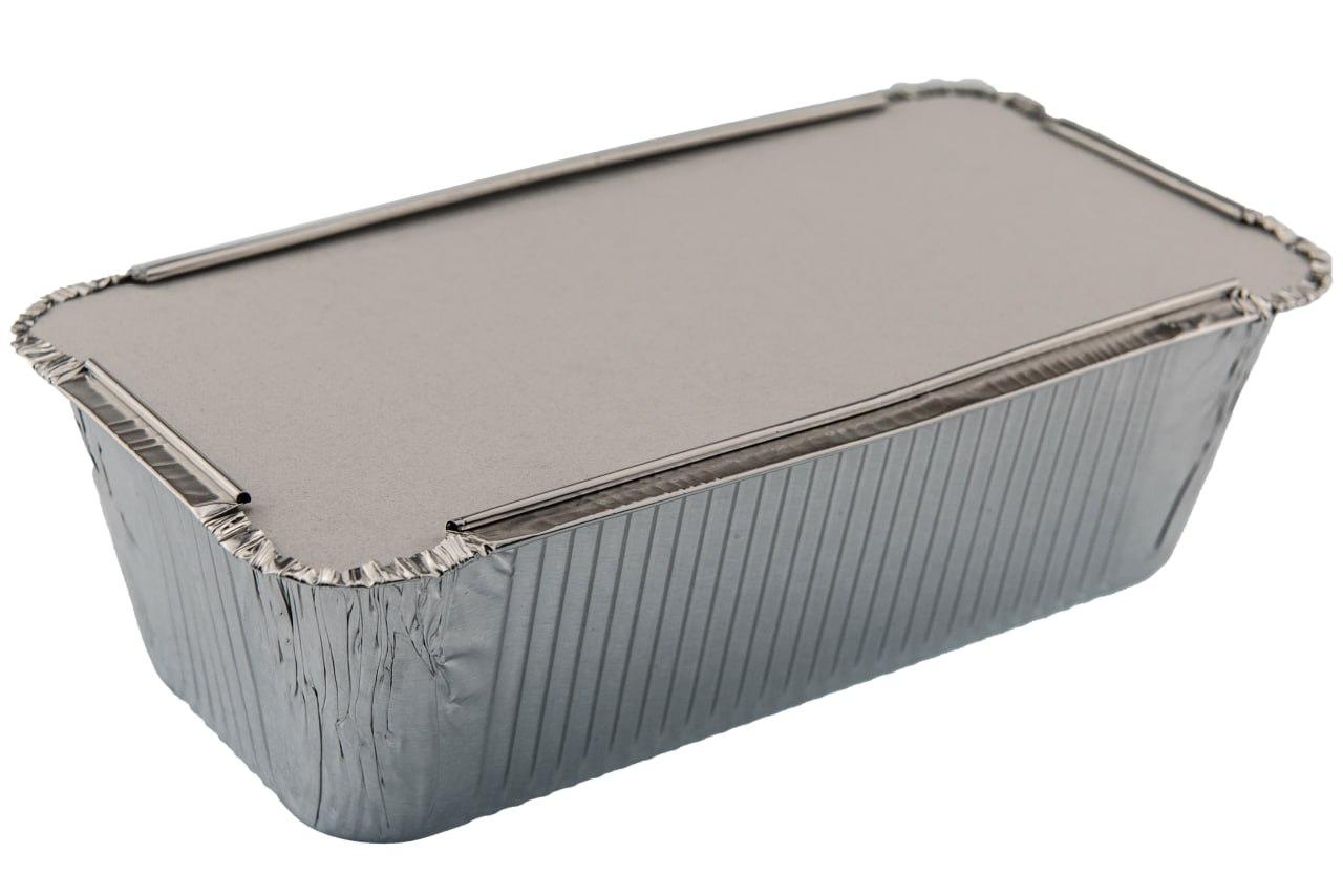 🍴Контейнер алюминиевый S-816L (с крышкой) 1500мл (100шт)🥛 купить оптом ...