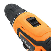 Шурупокрут Hilda Z30-S-T ручний акумуляторний щітковий безударний для дому Li-Ion 16.8 В з кейсом, фото 4