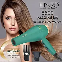 Фен стайлер для волос профессиональный, ENZO EN-8887 фен с ионизацией для укладки и сушки волос Зеленый spn