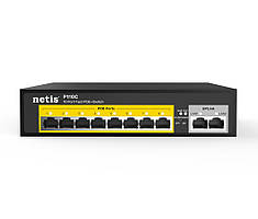 Комутатор Netis P110C, 8хPOE 10/100 Мбіт/с, 2х10/100 Мбіт/с RJ45 (P110C)