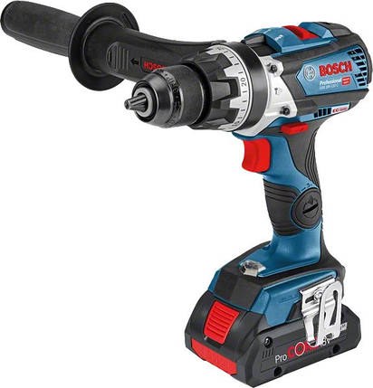 Дриль-шурупокрут Bosch GSB 18V-110 акумуляторний ударний ручний для дому в кейсі з 2 акумуляторами, фото 2