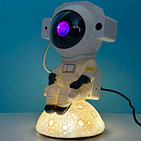 Проектор нічник Космонавт на місяці XD-20 з підсвічуванням та Bluetooth колонка в білому кольорі