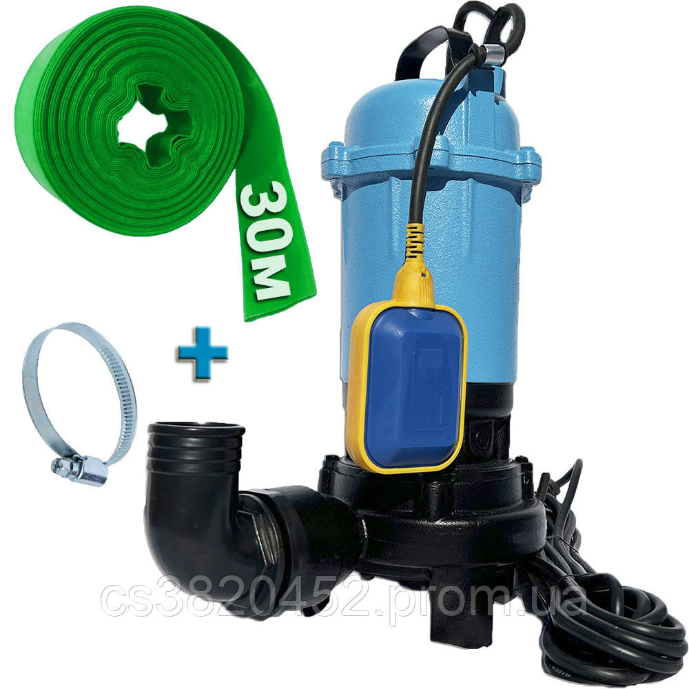 Дренажний фекальний каналізаційний занурювальний насос EXPERT PUMP WQDC 15-12-2 з ножем (ріжучим механізмом), фото 1