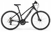 Merida CROSSWAY 15 LADY 28" GLOSSY BLACK (MATT SILVER) L 54 см