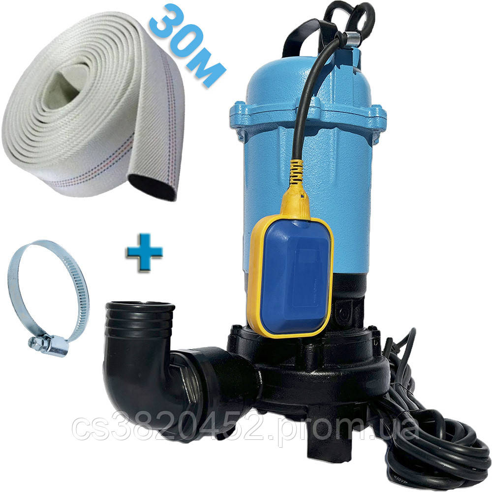 Дренажний фекальний каналізаційний занурювальний насос EXPERT PUMP WQDC 15-12-2 з ножем (ріжучим механізмом), фото 1