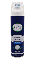 Піна для гоління Akat Active, 200мл (без спирту)