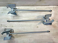 Венчик насадка для строительного миксера под резьбу м14 без отверстий в лопастях