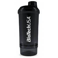 Шейкер Biotech Shaker Wave 600 ml (250 ml+100 ml) "Panther Black"