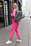Дорожній рюкзак для ручної поклажі 40 x 20 x 25 PETERSON PP-GREY-PINK, фото 6