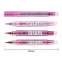 Набор маркеров акварельных SANTI Glitter Brush оттенки розового 3 шт (390773)