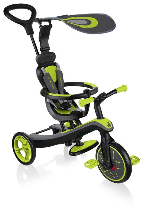 Велосипед дитячий триколісний Globber Explorer Trike 4 в 1 Зелений (632-106-3)