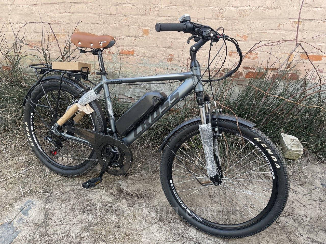 Електровелосипед алюмінієвий 26 Cross 500 W 48V/13AH, 20A гірський E-Titan міський