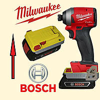 Адаптер з акумулятора Bosch Pro на Milwaukee інструмент