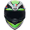 МОТОШОЛОМ ЗАКРИТИЙ AGV K1 S - DUNDEE MATT LIME/RED, фото 3