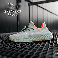 Женские кроссовки Adidas Yeezy Boost 350 v2 Desert Sage, Кроссовки Адидас Изи Буст, Yeezy Boost 350