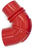 Патрубок ДМРВ Газель дв.405 (шланг повітропровіду кут від ДМРВ) силікон червоний (пр. Техно Гума)