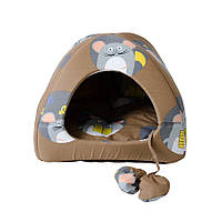 Лежак для домашних животных От Джека Вигвам обивка хлопок 40х40х35 см (Vitan TM)
