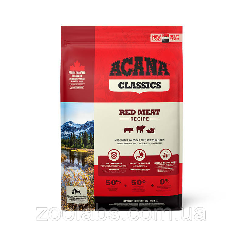 Acana Red Meat Recipe 2 кг | Сухий корм для собак