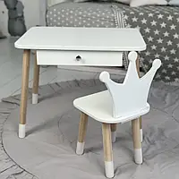 Дитячий столик та стільчик 1-6 рочків, столик для малювання, дитячий столик та стільчик, столик з пеналом