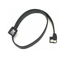 Кабель SATA 7pin F/F 0.4 м чорний (B00972)