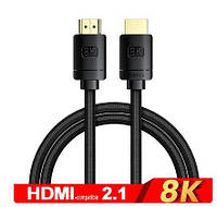 Baseus 8K HDMI-Compatible Cable 1 метр Ultra High Speed Certified 8K@60Hz Cable 48Gbps