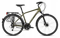 Трекінговий велосипед Kross Trans 5.0, рама 19 дюймів, колір хакі 2024