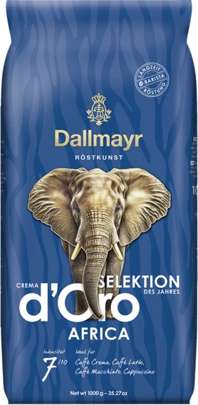 Кава Dallmayr Crema d'Oro Selektion Africa в зернах 1 кг