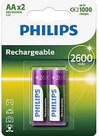 Акумулятор AA/LR06, MULTILIFE 2600mAh, Philips, Blister/2pcs (R6/AA MULTILIFE 2600/B2)