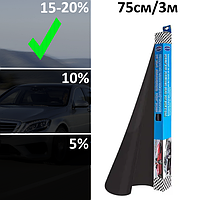 Тонировочная пленка для автомобиля Autodnepr 0.75x3m Black 20% Пленка для тонировки стекол