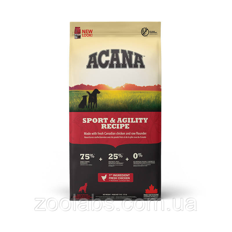 Acana Sport & Agility Recipe 11.4 кг | Сухий корм для собак