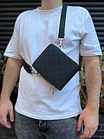 Мужская кожаная сумка через плечо Луи Витон стильная Louis Vuitton, Хорошие мужские сумки удобные