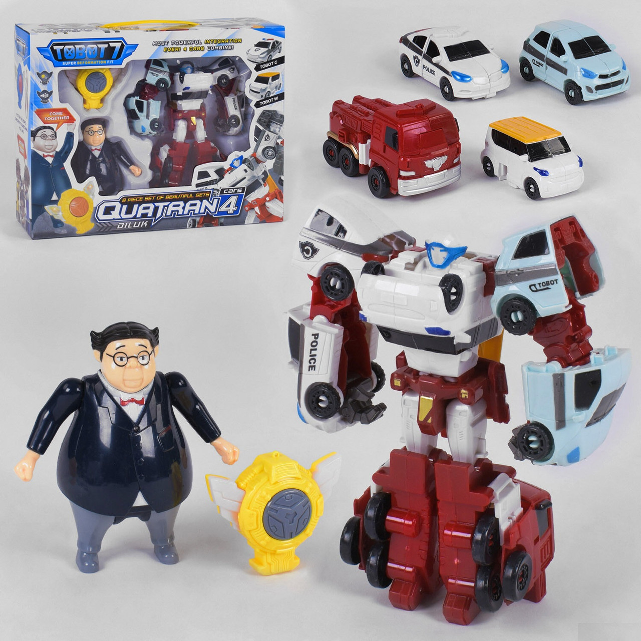 Ігровий набір із роботом трансформером Quatran Q 1907, фото 1