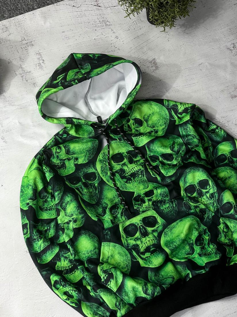 Худі чоловіче весна літо осінь принт трикотаж на флісі