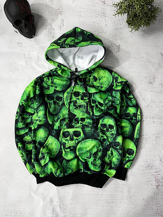 Худі чоловіче весна літо осінь принт трикотаж на флісі, фото 3