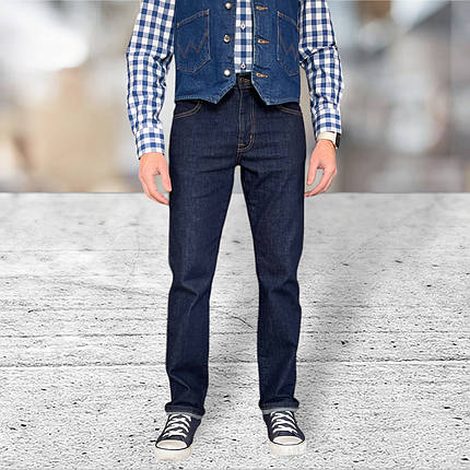 Джинси Wrangler Straight Fit T110120 - темно синій, фото 1