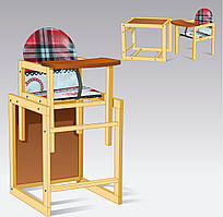 Стільчик малий для годування  "Серце на червоному"