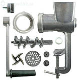 М'ясорубка побутова МА-С ручна алюмінієва, фото 2