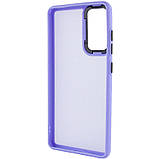 Чохол TPU+PC Lyon Frosted для Motorola Moto G22 Purple, TPU+PC, фото 3