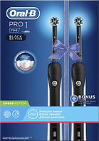 Набор электрических зубных щеток Braun Oral-B DuoPack Pro 1 790 Black Edition Б5077-в