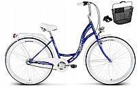 Ретро жіночий міський велосипед Mexller Village 28 Shimano 3 передачі польський КОШИК