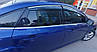 Ford Focus III 2011-2017 хетчбек/седан - вітровики з хромом (4 шт., Sunplex Chrome), фото 2