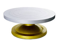 Підставка металева під торт, що обертається, Альфа Н 12 Ø 30 см ( шт )Aba-Opt.com