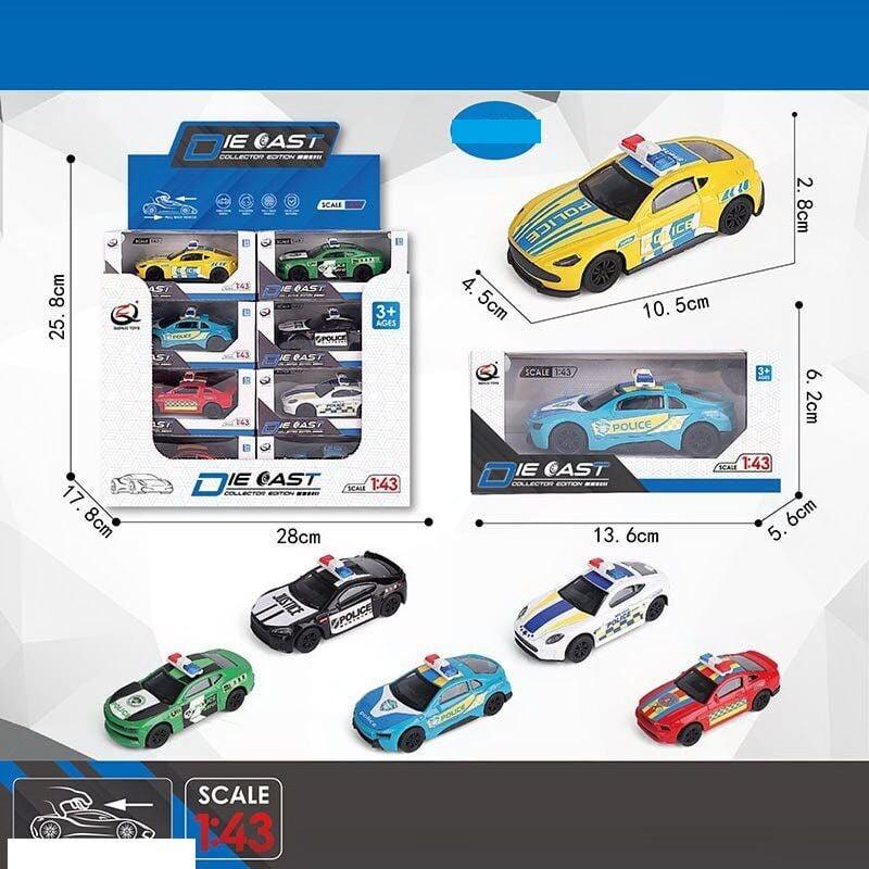 Набір машин QZ 43 K "Поліція", металопластик, інерція