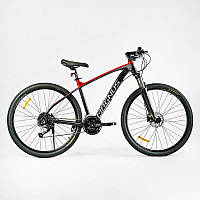 Велосипед Спортивний Corso «MAGNUS» 29" дюймів MG-76115 (1) рама алюмінієва 19``, обладнання Shimano 27