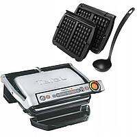 ЕЛЕКТРИЧНИЙ ГРИЛЬ Вафельниця 2в1 PANINI TEFAL OPTIGRILL+ Вафельні МОЛДИ