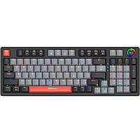 Клавіатура ігрова механічна XTRIKE ME GK-987 UA 96кл.+регулятор, RGB, USB, сіро-чорна (GK-987GBRUA)